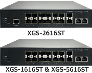 10gイーサネットスイッチ 2 100 1000 10gbase Tポート 14 1000m 10gbps Sfpポート Xgs Xx16stシリーズ データコントロルズ株式会社